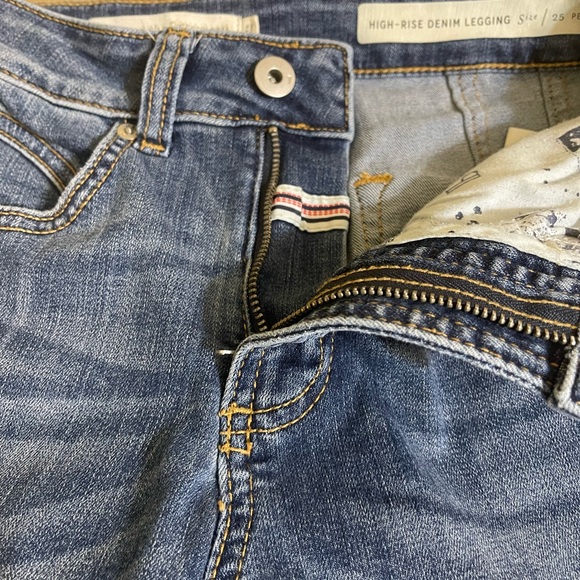 Pilcro and The Letterpress by Anthropologie High-Rise Denim Legging | 25 petite - Picture 11 of 12